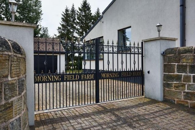 Gated entrance to the property.