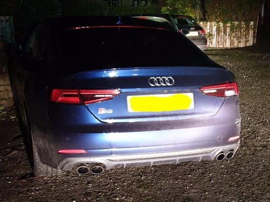 Idiotic driver of this Audi in Barrowford wouldn't get a taxi but instead drove home drunk crashing into a number of parked cars and a garden wall. Blew 134 at the roadside and 128 in custody. To court for a well deserved ban