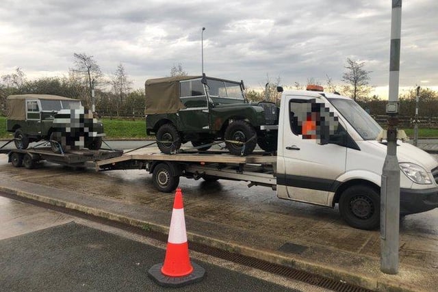 A precious cargo but a heavy load for this Mercedes found to be overweight travelling M6 at Leyland today. Driver issued with a graduated fixed penalty ticket