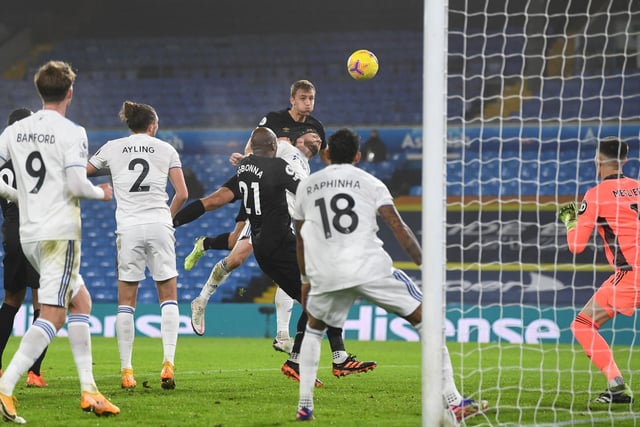 6 - Suspect positioning for the first goal but made a couple of big saves in the second half that kept Leeds in it to the end. Photo by Gareth Copley/Getty Images.