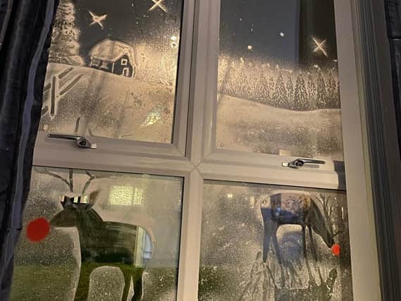 They began doing window art last Christmas which has resulted in a higher demand this year