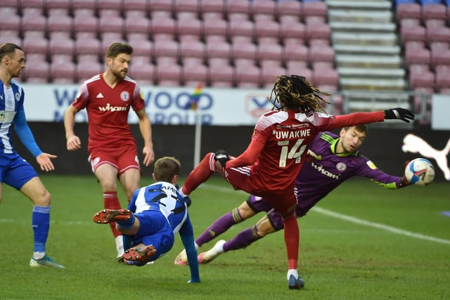 Tom James: 8 - Shed teeth for the cause, but his brave header to set Latics on their way summed up the desire