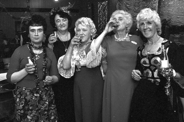 Upper Morris Street Working Men's Club party in 1974