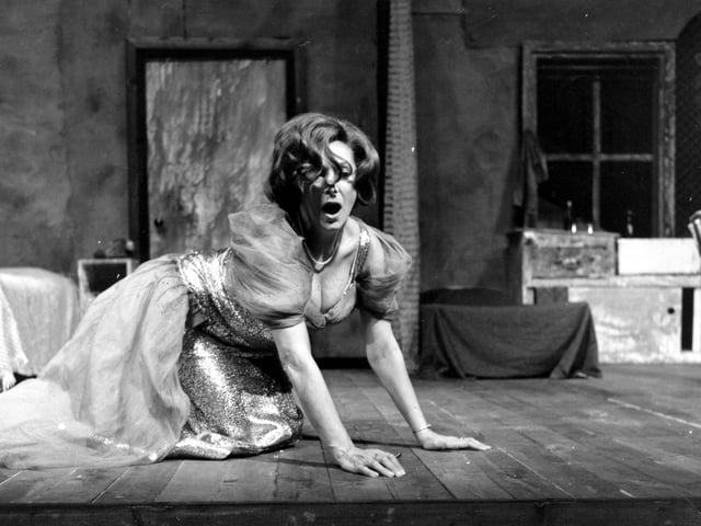 Maxine Audley as Blanche in A Streetcar named Desire in May 1971.