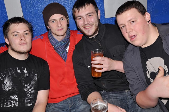 James, Max, Nick and Lee in Mansion, in 2009.