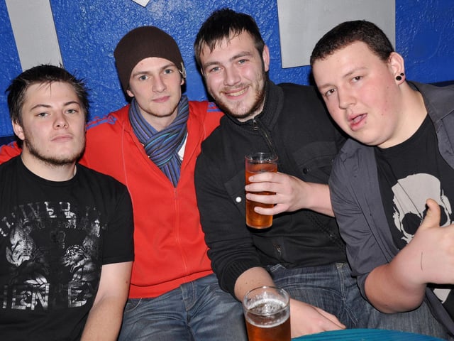 James, Max, Nick and Lee in Mansion, in 2009.
