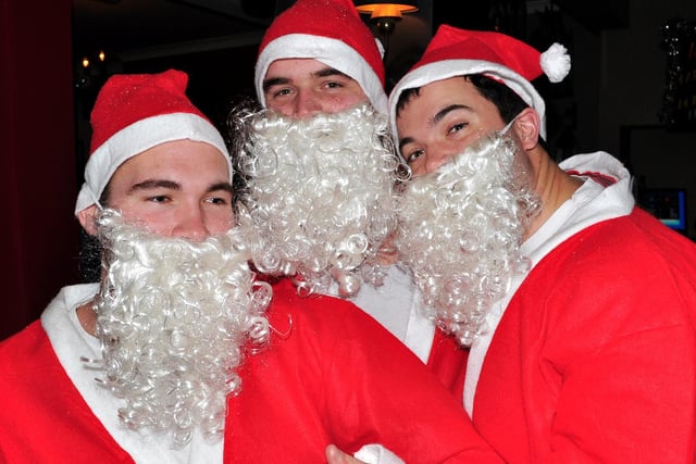Paul, Craig and Shaun are the Santa Saints, in 2010.