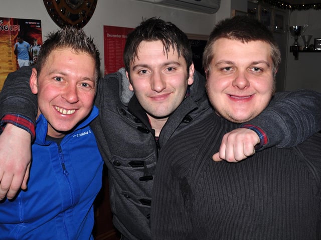 Nick, Dino and John party in Scholars, in 2010.