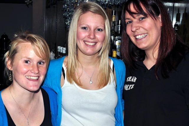 Lyndsey, Becky and Kelly, in 2010.