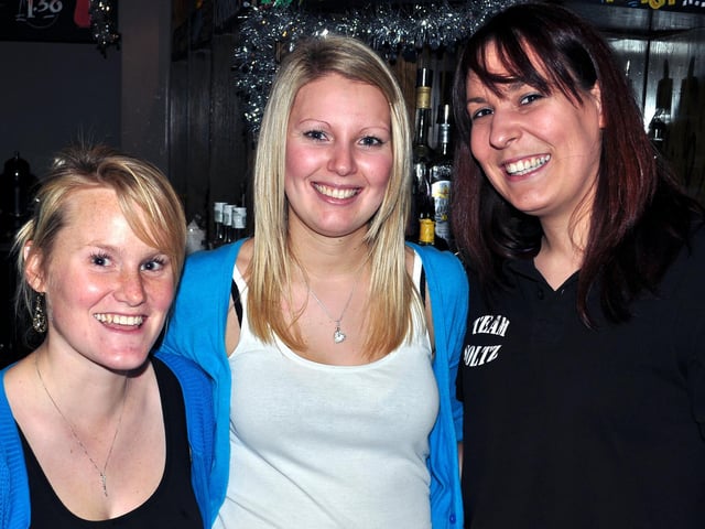 Lyndsey, Becky and Kelly, in 2010.