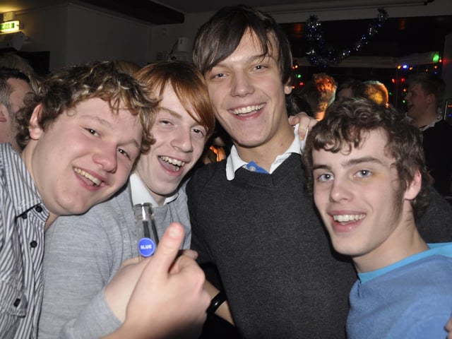 James, Martin, Ben and Dan, in 2009.