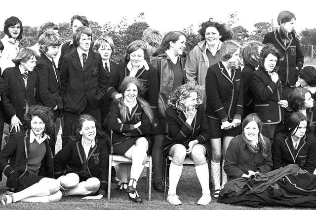 RETRO 1974 - Up Holland High School pupils at their summer sports day.