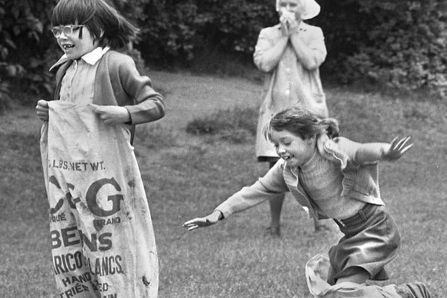 Sports day at Beech Hill Primary School in June 1977.