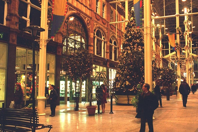 Inside the Victoria Quarter at Christmas in 1996.
