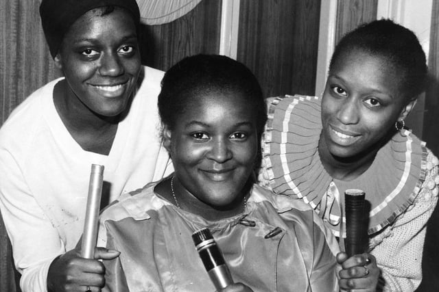 Christmas 1985 and these singers with their sights on stardom performed in a festive charity show to help young people in Chapeltown. The girls - who called themselves Silk Cut - are Carol Beckles, Eileen Morton and Erma Norford.