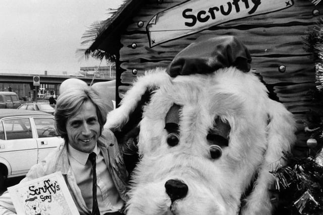 Meet 'Scruffy,' an unwanted puppy who is the star of a children's record in 1982 which pointed out the plight of pets given as Christmas presents - then abandoned. Most of the royalties earned by 'Scruffy's Song' were due to go to the RSPCA.