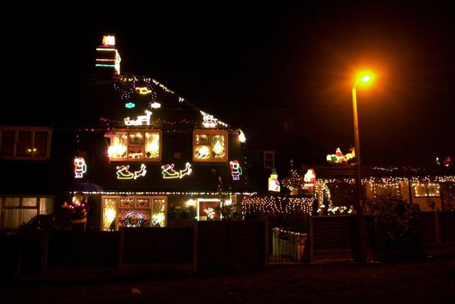These Christmas lights on York Road proved an illuminating sight in 2001.