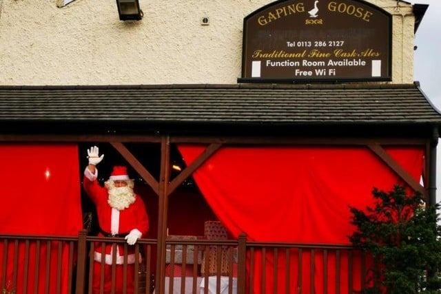Jo organised a drive-by Santa and the elves experience for local residents after her pub was forced to close due to Covid