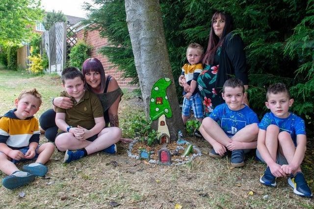 A Leeds park was transformed into a magical land of fairies thanks to the creative efforts of one family