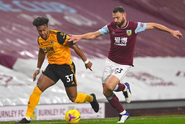 Substitute Erik Pieters chases back Wolves winger Adama Traore