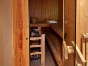 As well as the gym, the house has a sauna.
