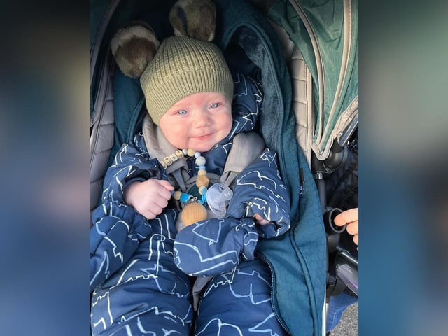Toby James, aged 6 months