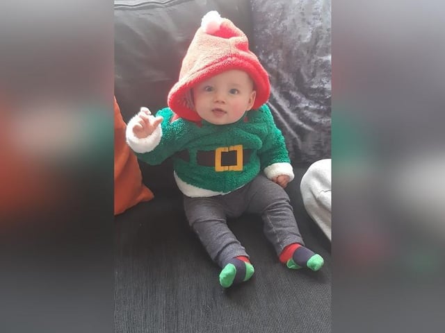 Robbie-Tomes, aged 9 months