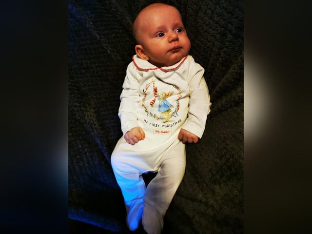 Elliott, aged 9 weeks