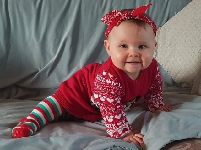 Callie Rose, aged 10 months