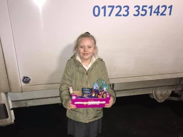 Ruby delivering to St Catherine's Scarborough.