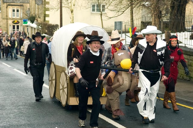 Cowboys and Native Americans in the 2009 The Boxing Day Pram Race