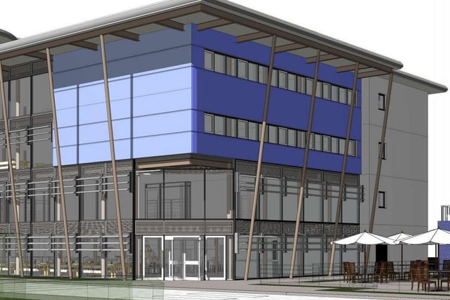 The proposed Pioneer Building at Trax Motorsport Ltd. Pic: Trax Motorsport Ltd / De Pol Associates