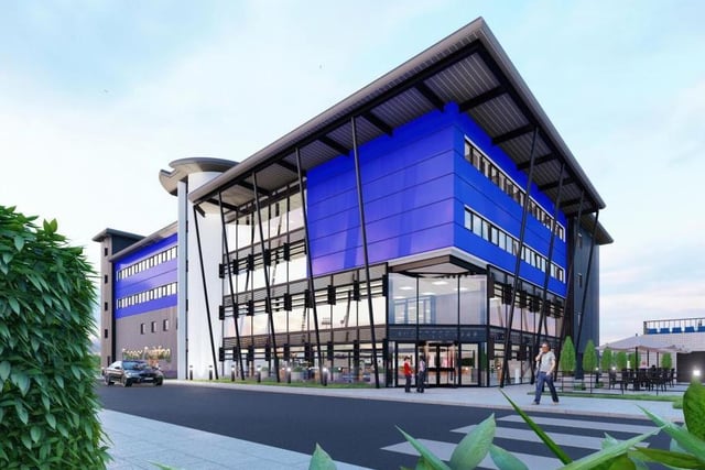 The project will see the demolition of buildings currently on site that are used for teaching, workshops, and as offices - known locally as the Pioneer Training and Education Centre. Pic: Trax Motorsport Ltd / De Pol Associates