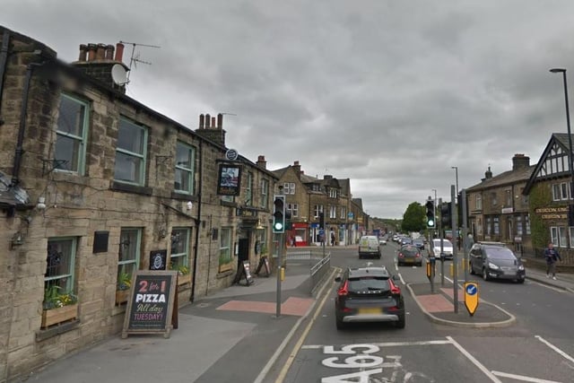 Guiseley East and South had 36 cases in the seven days to December 17, that’s a rate of 528.1 per 100,000 people. The rate is up 176.9 per cent from the previous week (photo: Google).