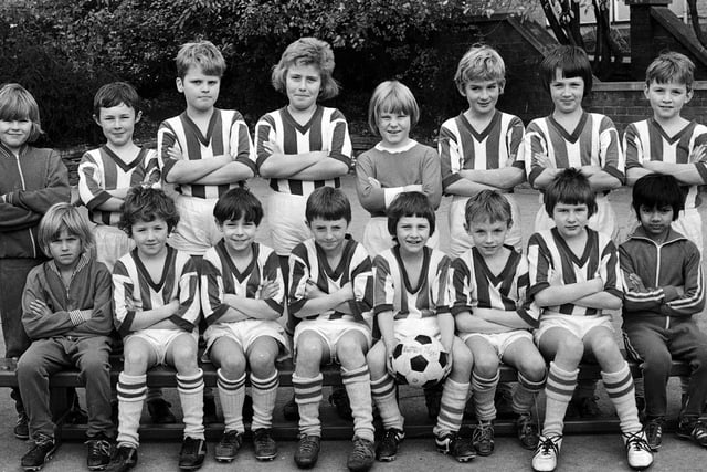 Woodfield CP School junior football champions in 1974