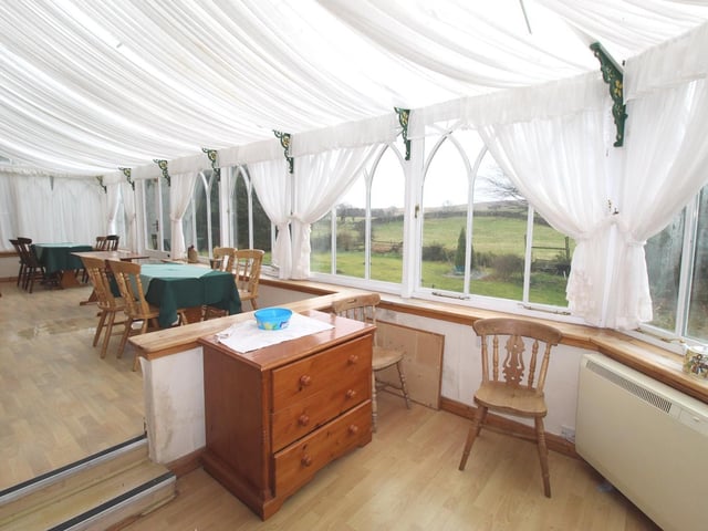 The conservatory was previously used as a breakfast room.