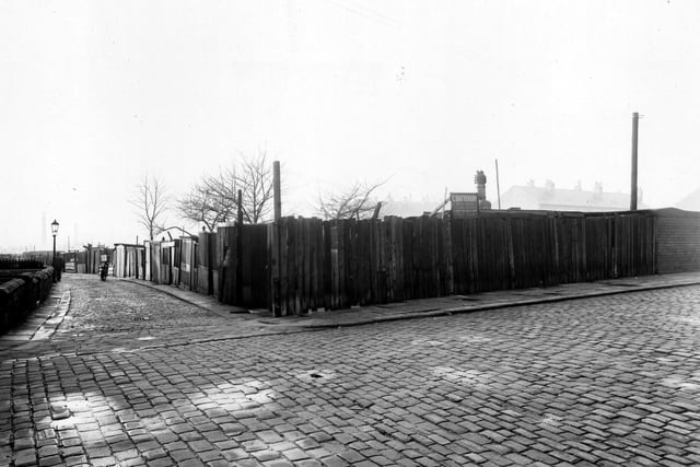 November 1950. View looking south-west down Back Cross Green Crescent from Fewston Avenue.
