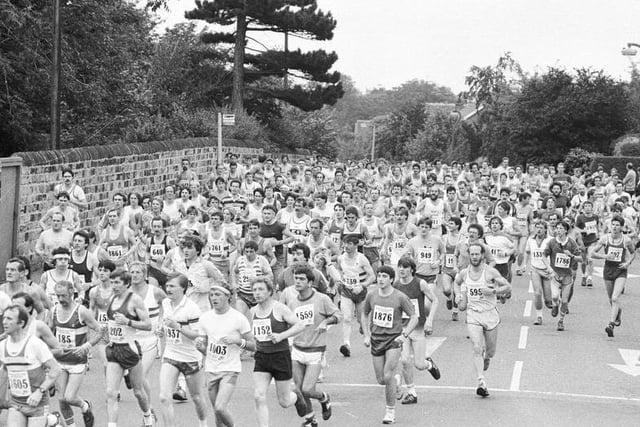 Hundreds of runners took part in the Wakefield Express half marathon in 1985. Did you ever join the race?