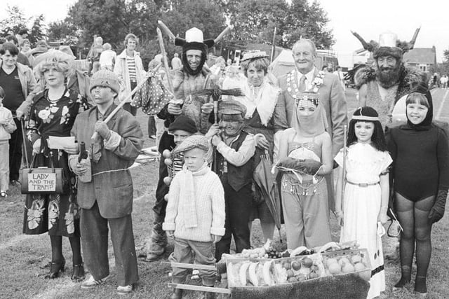Fancy dress was in order at the Normanton Gala, with a whole range of costumes on display in this photo.
