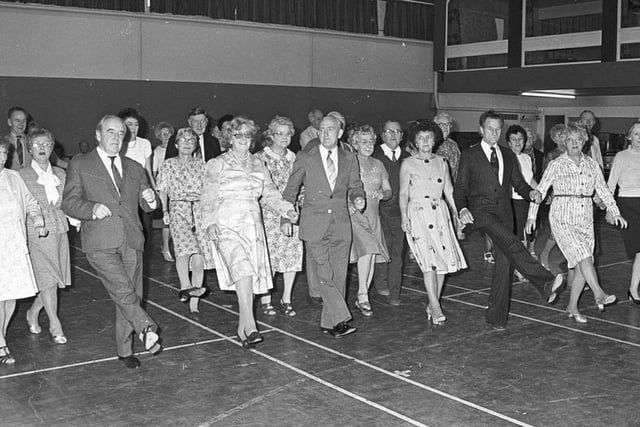 Members of Normanton Community Centre's Luncheon Club put their best foot forward during this afternoon dance.