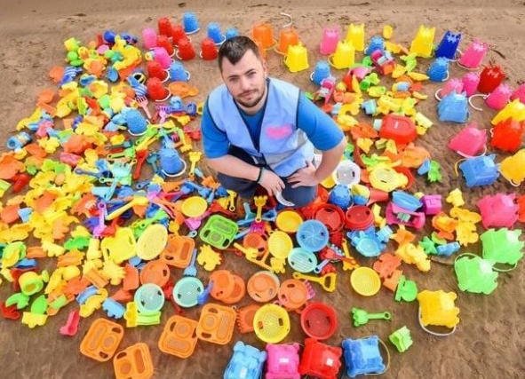 Shocking amounts of discarded plastic toys found on Blackpool beaches this summer prompted a plea for people to clean up their act. The Big Blackpool Beach Clean group, picked up 307 buckets, 337 spades, 602 plastic toy shapes, 137 plastic rakes and over 50 footballs, sieves and watering cans from May-October