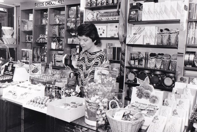 Reeds Continental Chocolates on Albion Street was the place to go for chocoholics looking for something different. This photo dates back to December 1987.