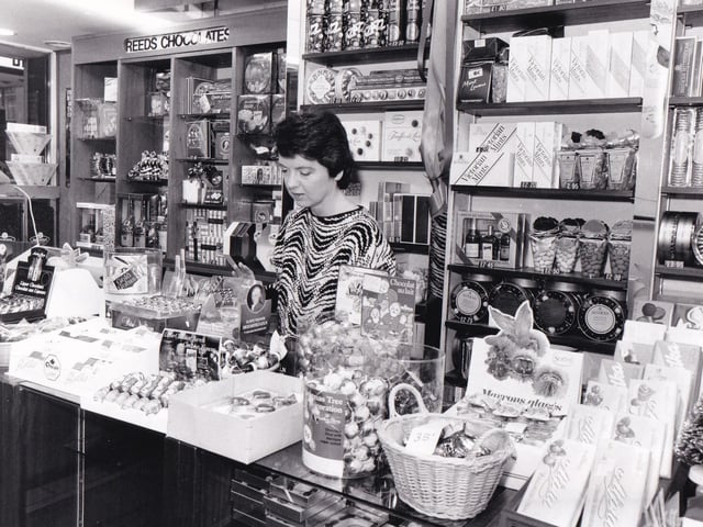 Reeds Continental Chocolates on Albion Street was the place to go for chocoholics looking for something different. This photo dates back to December 1987.