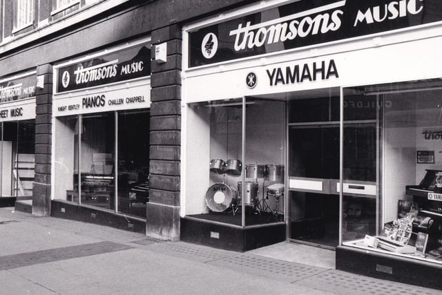 Thomsons Music on The Headrow hit the right notes with shoppers when it opened in March 1982.