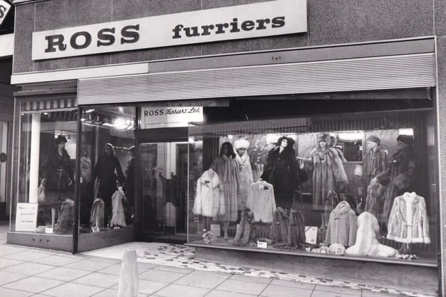 Ross Furriers on Lands Lane pictured in September 1983.