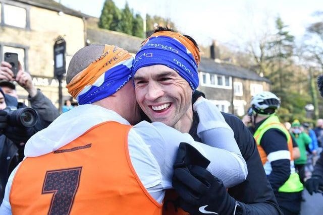 The inspirational Kevin Sinfield raised more than £2.5million for the Motor Neurone Disease Association. He ran seven marathons in just seven days to raise the money - all in support of his friend and former teammate Rob Burrows.