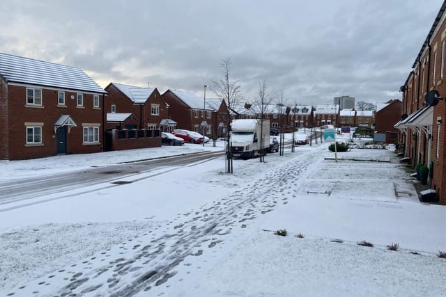 Peter Cresswell shared this shot of the snow in Whinmoor