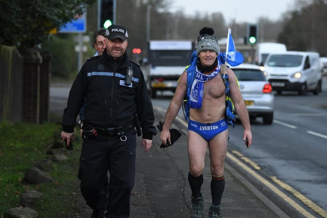 Speedo Mick walking from John O'Groats to Land's End wearing just his swimming trunks