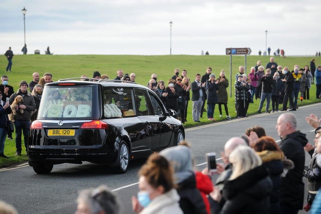 Mourners line the streets of Lytham and Blackpool to pay their respects to comedy legend Bobby Ball