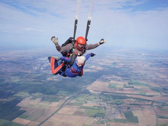 Inspiring grandmother Jane Bull, 80, raised more than £1,300 for charity with a sponsored skydive. A former nurse, Jane had previously donated a kidney to a complete stranger, and said she enjoys finding new challenges to complete.